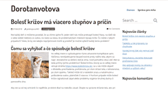 Desktop Screenshot of dorotanvotova.sk
