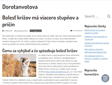 Tablet Screenshot of dorotanvotova.sk